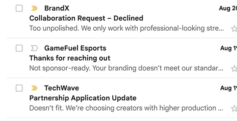 Sponsor rejection illustration